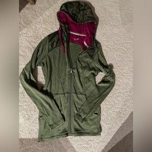 Smartwool hooded full zip up merino wool long sleeve  jacket medium